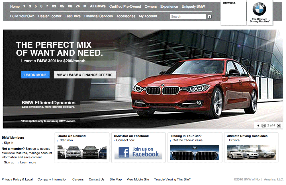 bmw index page